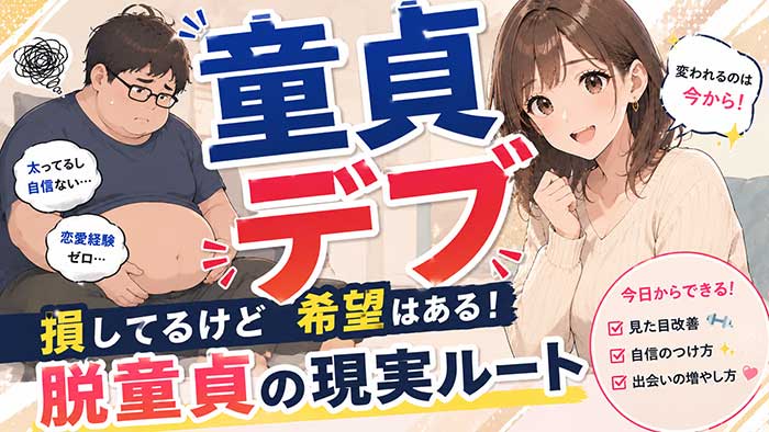 【体形を有利に】デブ童貞は人生を損しているけど希望はある