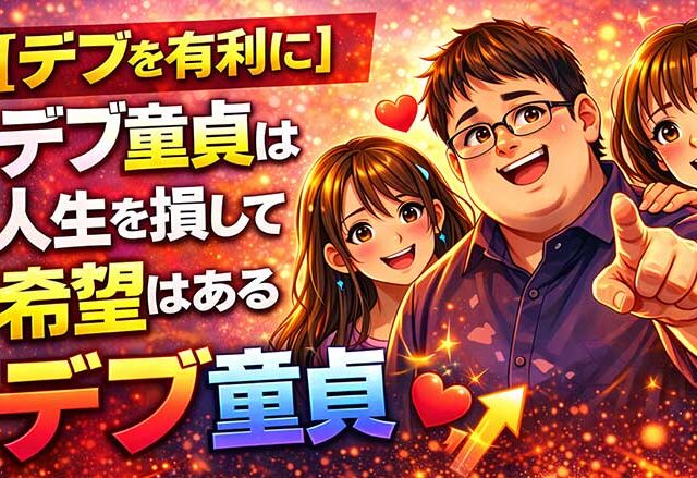 【体形を有利に】デブ童貞は人生を損しているけど希望はある