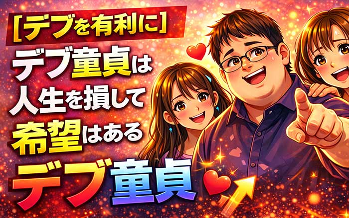 【体形を有利に】デブ童貞は人生を損しているけど希望はある