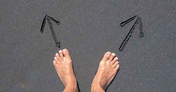 japanese man compare two paths decision crossroad choose