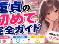 童貞の初めてを徹底解説！失敗しないための準備・流れ・注意点【体験者が語るリアル】