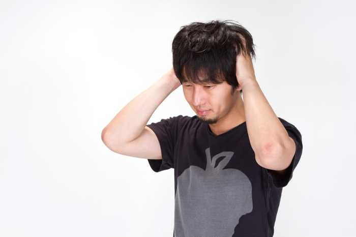 04 male thinking outdoor