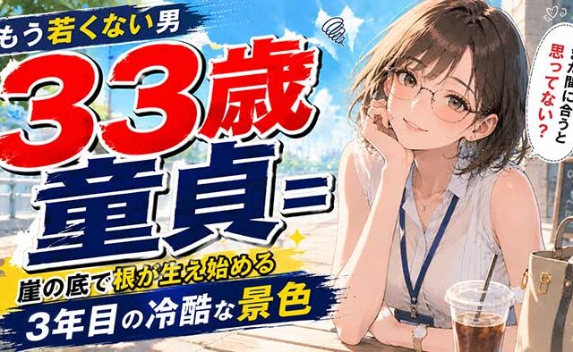 33歳で童貞は『もう若くはない男』認定？崖の底で根が生え始める3年目の冷酷な景色