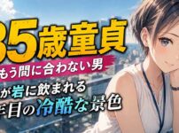 35歳で童貞は『もう間に合わない男』認定？根が岩に飲まれる5年目の冷酷な景色
