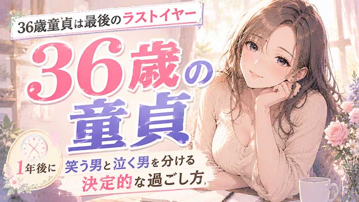 【体験者が語る】36歳で童貞は最後のラストイヤー！1年後に笑う男と泣く男を分ける決定的な過ごし方