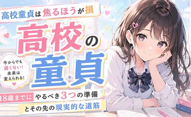 高校生で童貞を焦るのは損！18歳までにやるべき3つの準備と、その先の実際的な道筋