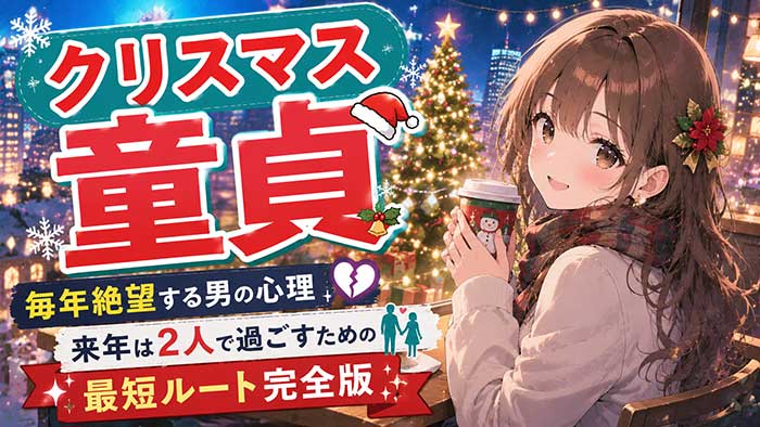 クリスマス童貞とは？毎年絶望する男の心理と、来年のクリスマスを2人で過ごすための最短ルート